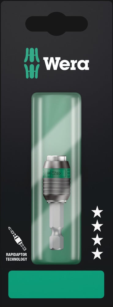 Wera 889/4/1 K Rapidaptor Universele Bithouder, 1/4 duim x 50 mm - 1 stuk(s) - 05073421001