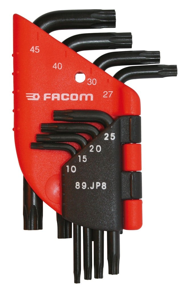 Facom 89.jp haakse inbussleutels torx in houder 6 - 89.JP6