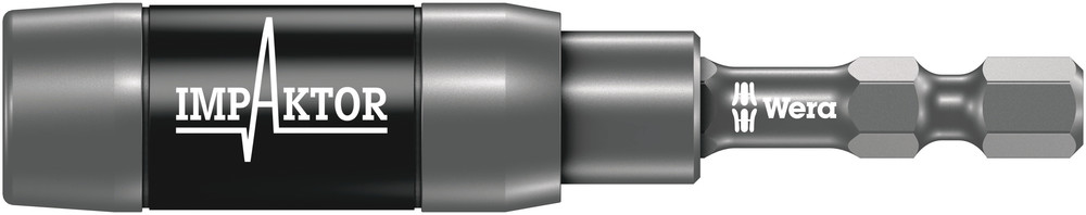 Wera 897/4 Impaktor R Impaktor Houder met spanring en Ringmagneet, 1/4 duim x 75 mm - 1 stuk(s) - 05057676001 afbeelding 1
