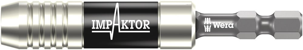 Wera 897/4 IMP Impaktor Houder met spanring en Magneet, 1/4 duim x 75 mm - 1 stuk(s) - 05057675001