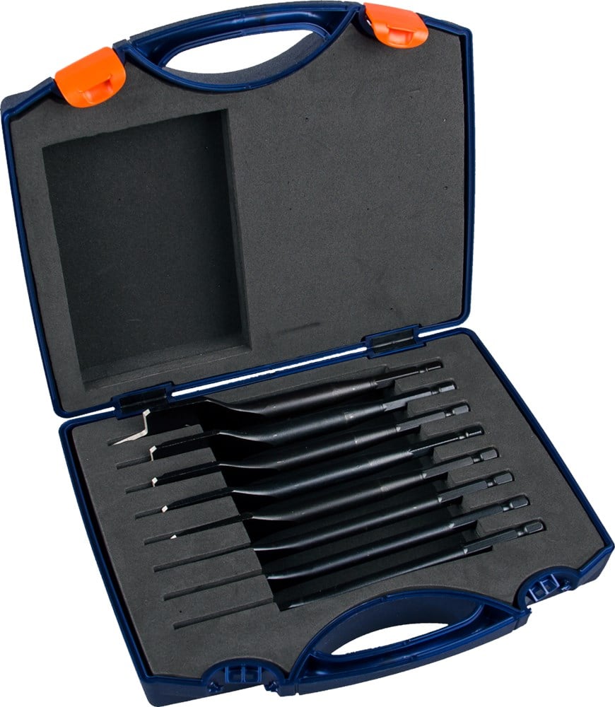 Rotec 8 dlg.Speedborenset Heavy Duty 12-14-16-18-20-22-25 en 32 in kunststofk. - 900.1021K - 900.1021K