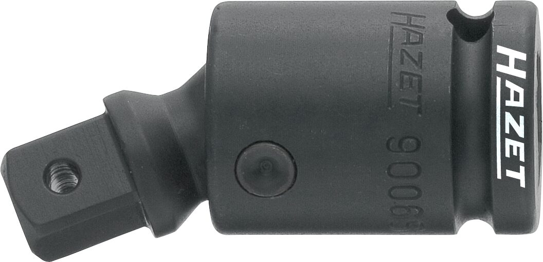 HAZET Krachtscharnierstuk 9006S · 1/2 inch (12,5 mm) vierkant hol · 1/2 inch (12,5 mm) vierkant massief · Lengte: 69 mm