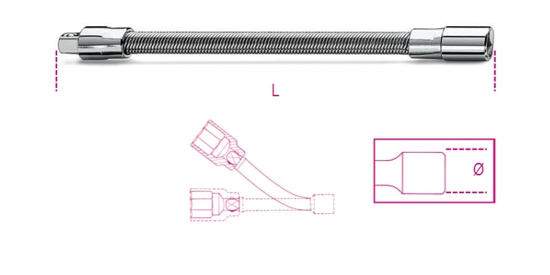 Beta Flexibel verlengstuk 900FL 150 - 009000828