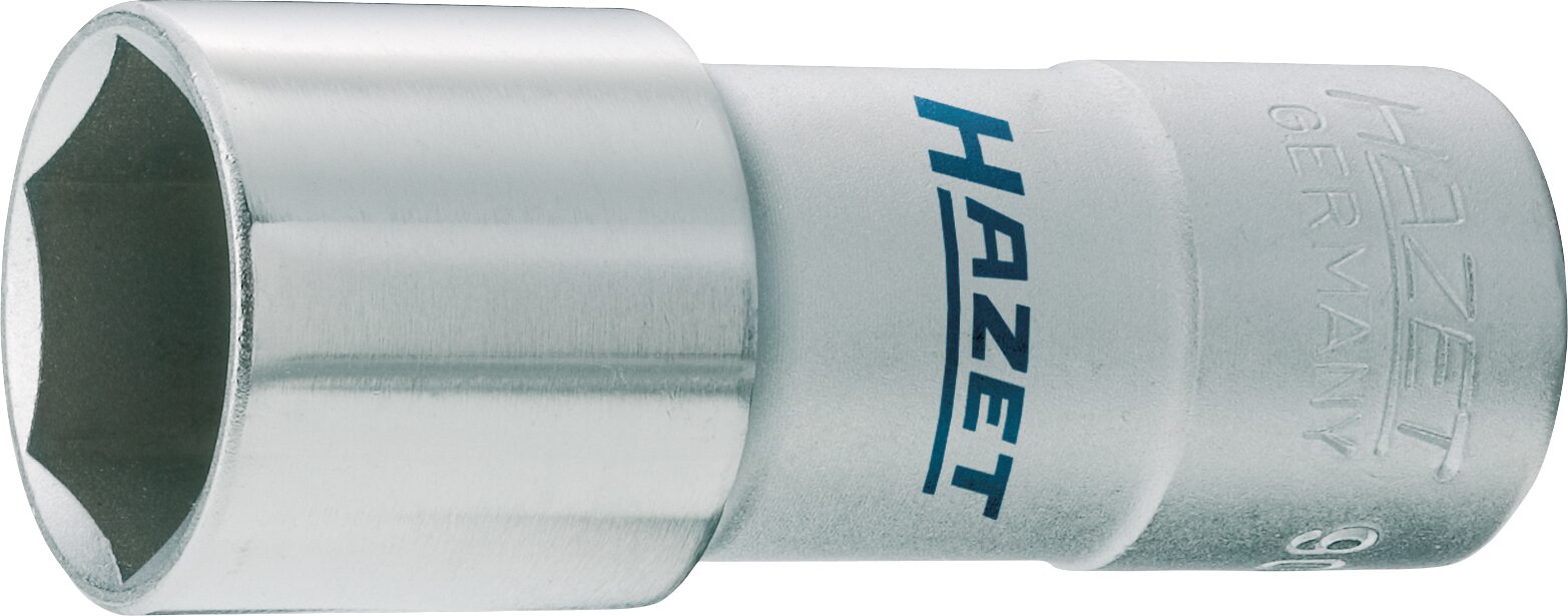 HAZET Bougiedopsleutel 900AMGT · 1/2 inch (12,5 mm) vierkant hol · Buiten-zeskant-profiel · SW 16 mm · 5/8?