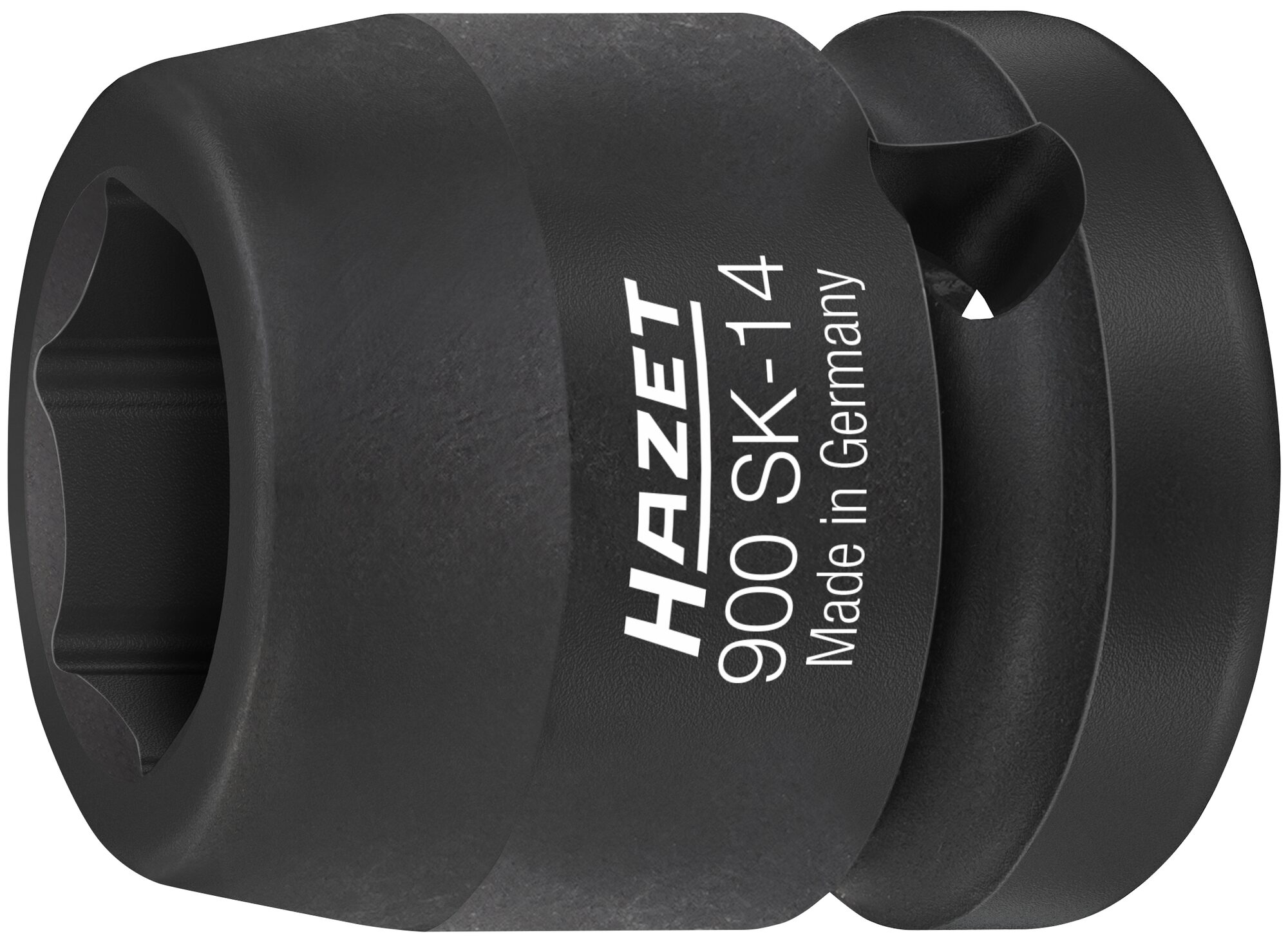 HAZET Krachtdopsleutel 900SK-14 · 1/2 inch (12,5 mm) vierkant hol · Buiten-zeskant-tractieprofiel · SW 14 mm