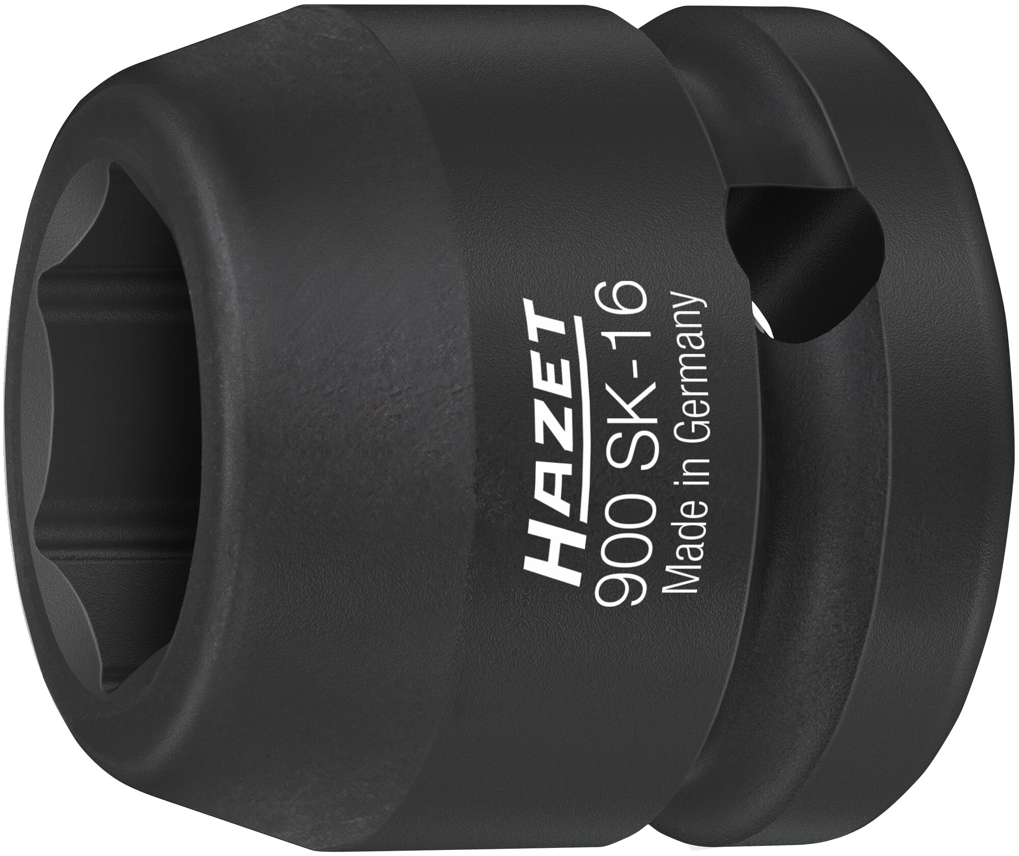 HAZET Krachtdopsleutel 900SK-16 · 1/2 inch (12,5 mm) vierkant hol · Buiten-zeskant-tractieprofiel · SW 16 mm