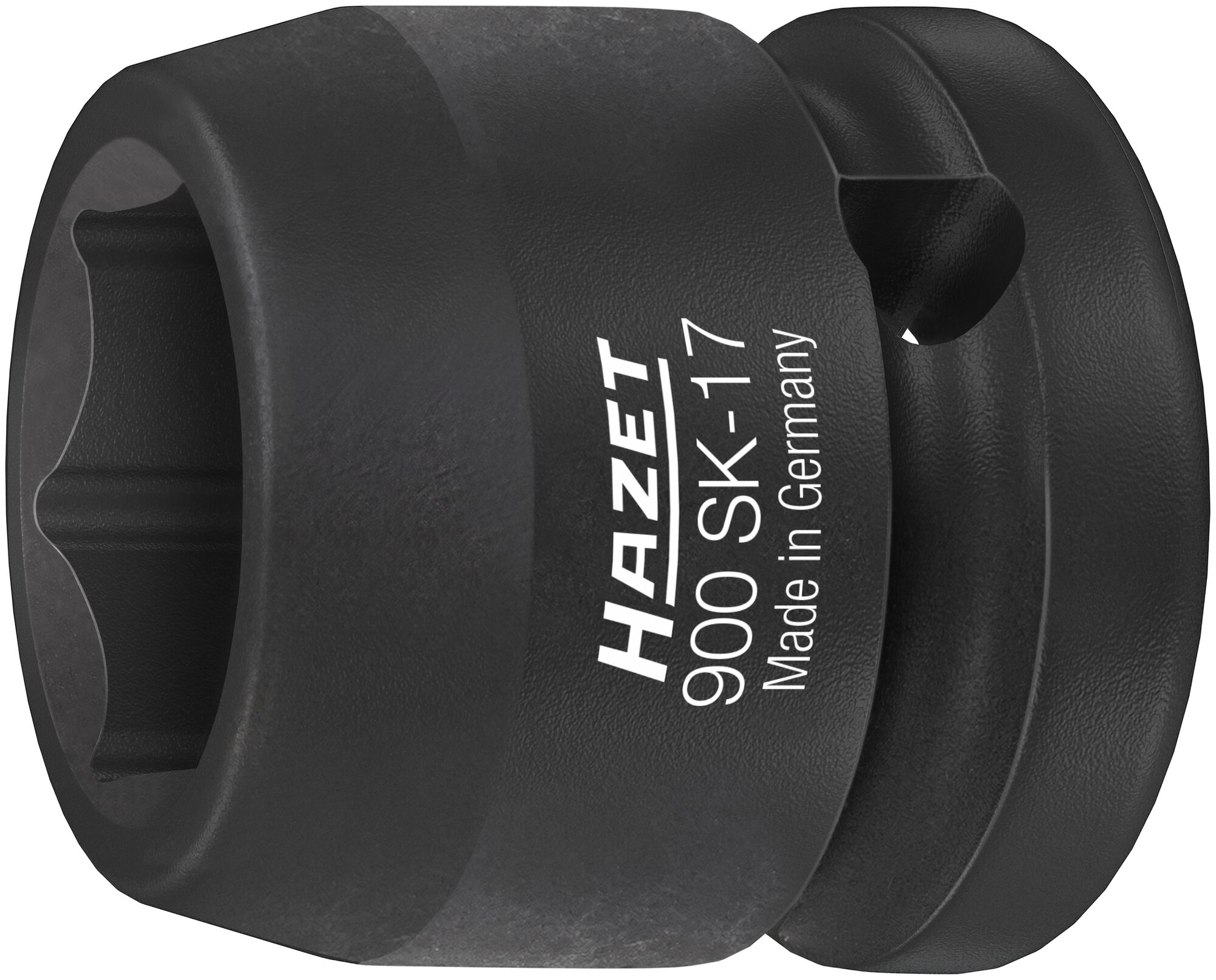 HAZET Krachtdopsleutel 900SK-17 · 1/2 inch (12,5 mm) vierkant hol · Buiten-zeskant-tractieprofiel · SW 17 mm