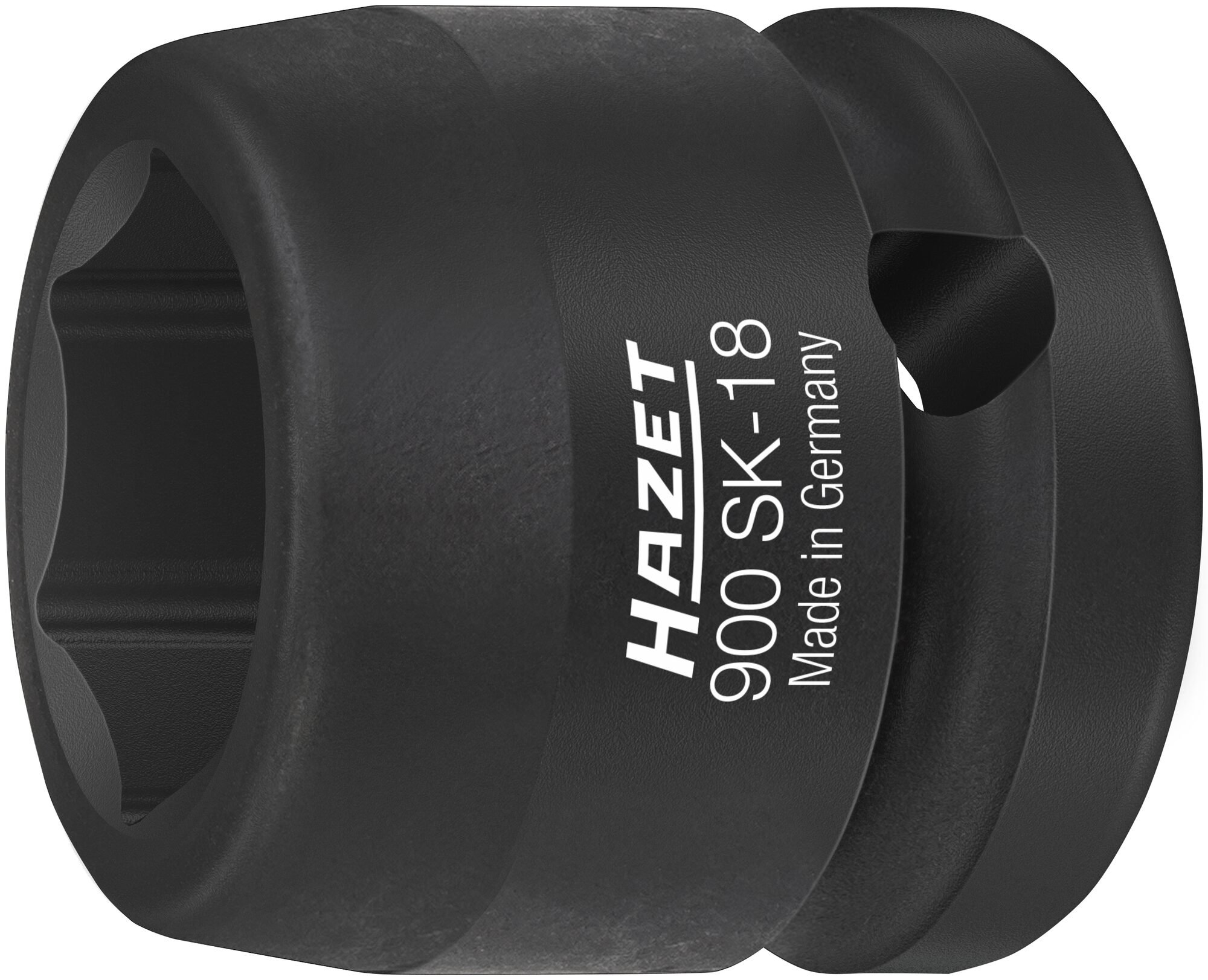 HAZET Krachtdopsleutel 900SK-18 · 1/2 inch (12,5 mm) vierkant hol · Buiten-zeskant-tractieprofiel · SW 18 mm
