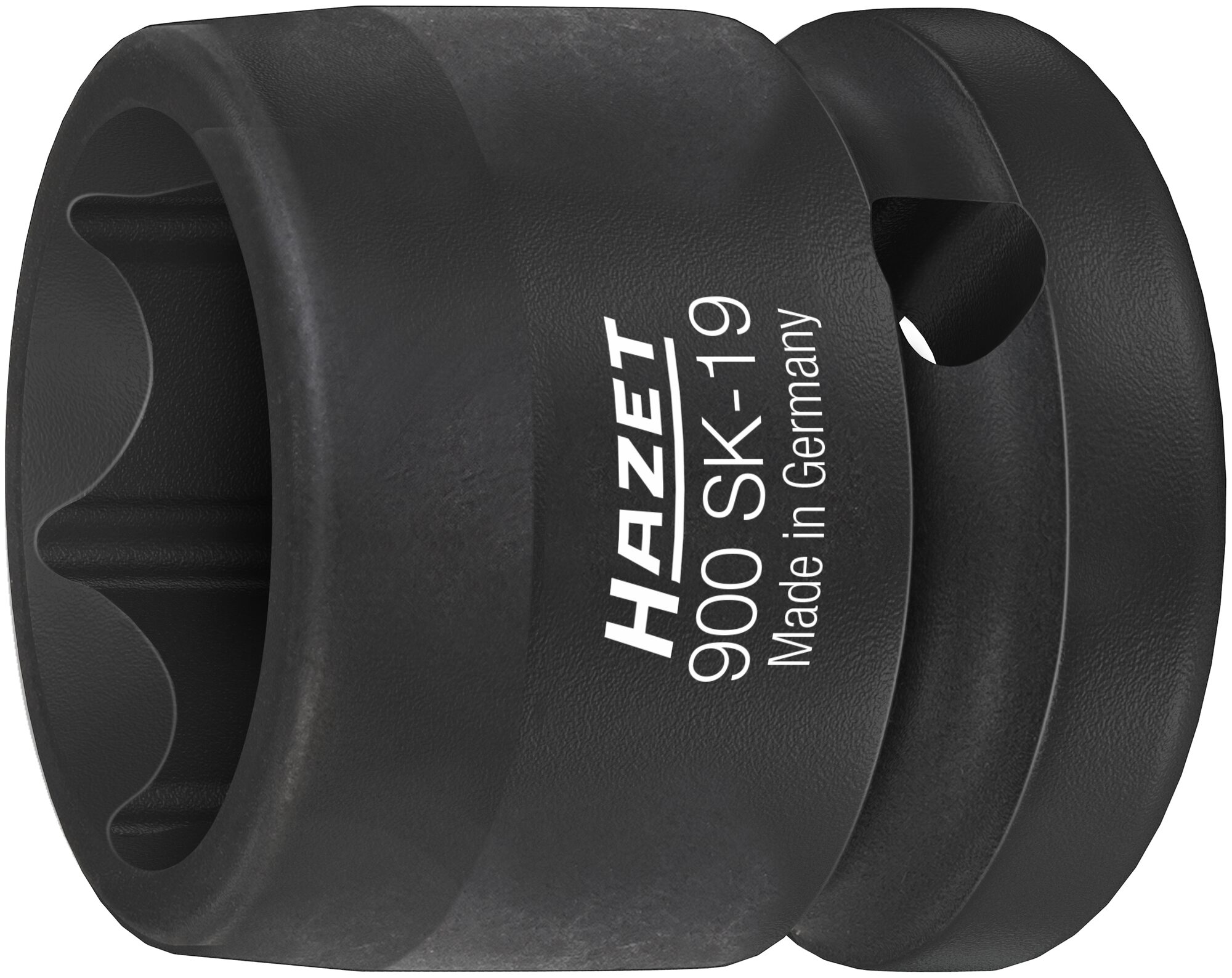 HAZET Krachtdopsleutel 900SK-19 · 1/2 inch (12,5 mm) vierkant hol · Buiten-zeskant-tractieprofiel · SW 19 mm