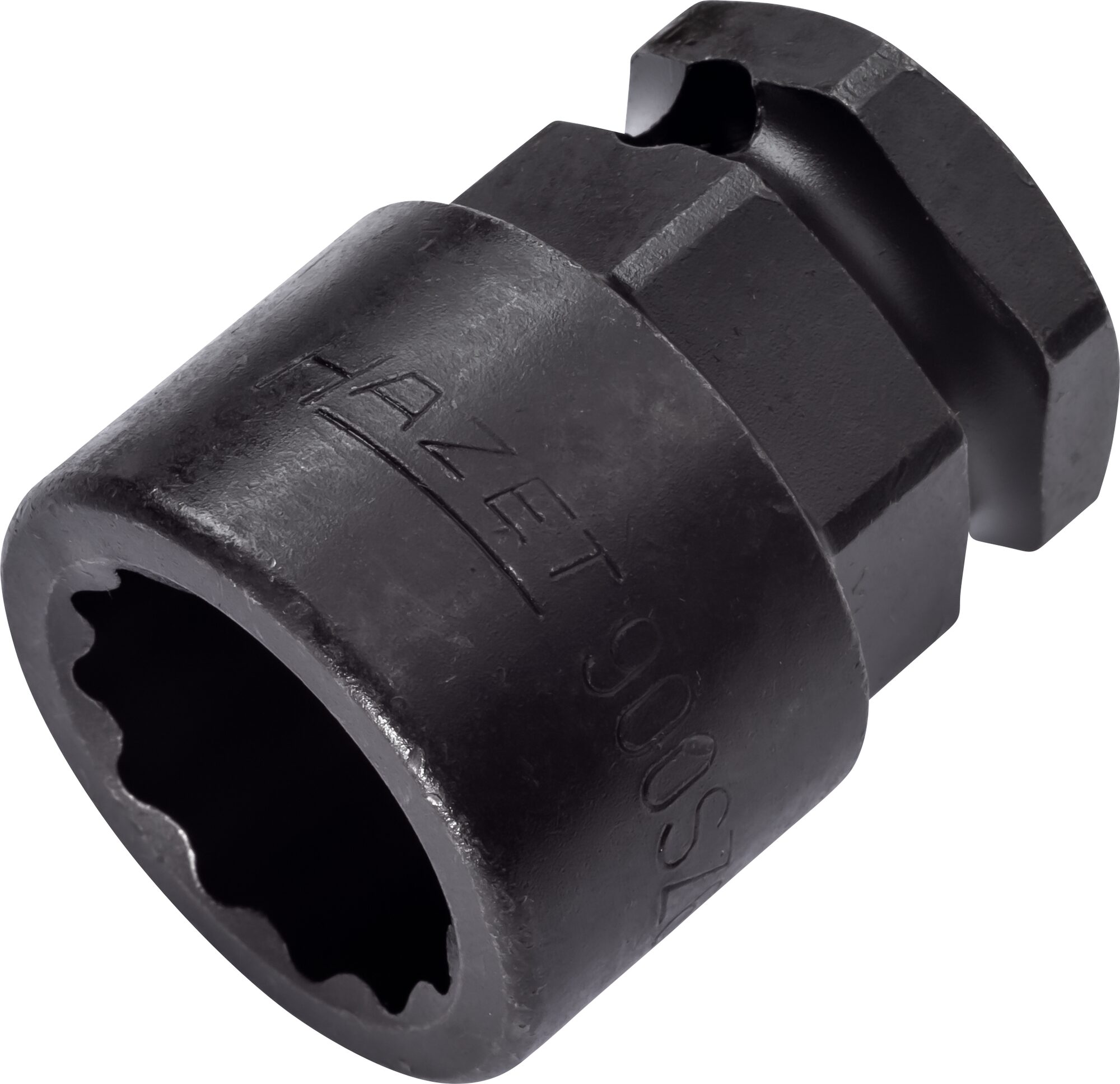 HAZET Krachtdopsleutel 900SZ6-19 · 1/2 inch (12,5 mm) vierkant hol, 24 mm buitenzeskant · Buitentwaalfkant tractieprofiel · SW 19 mm