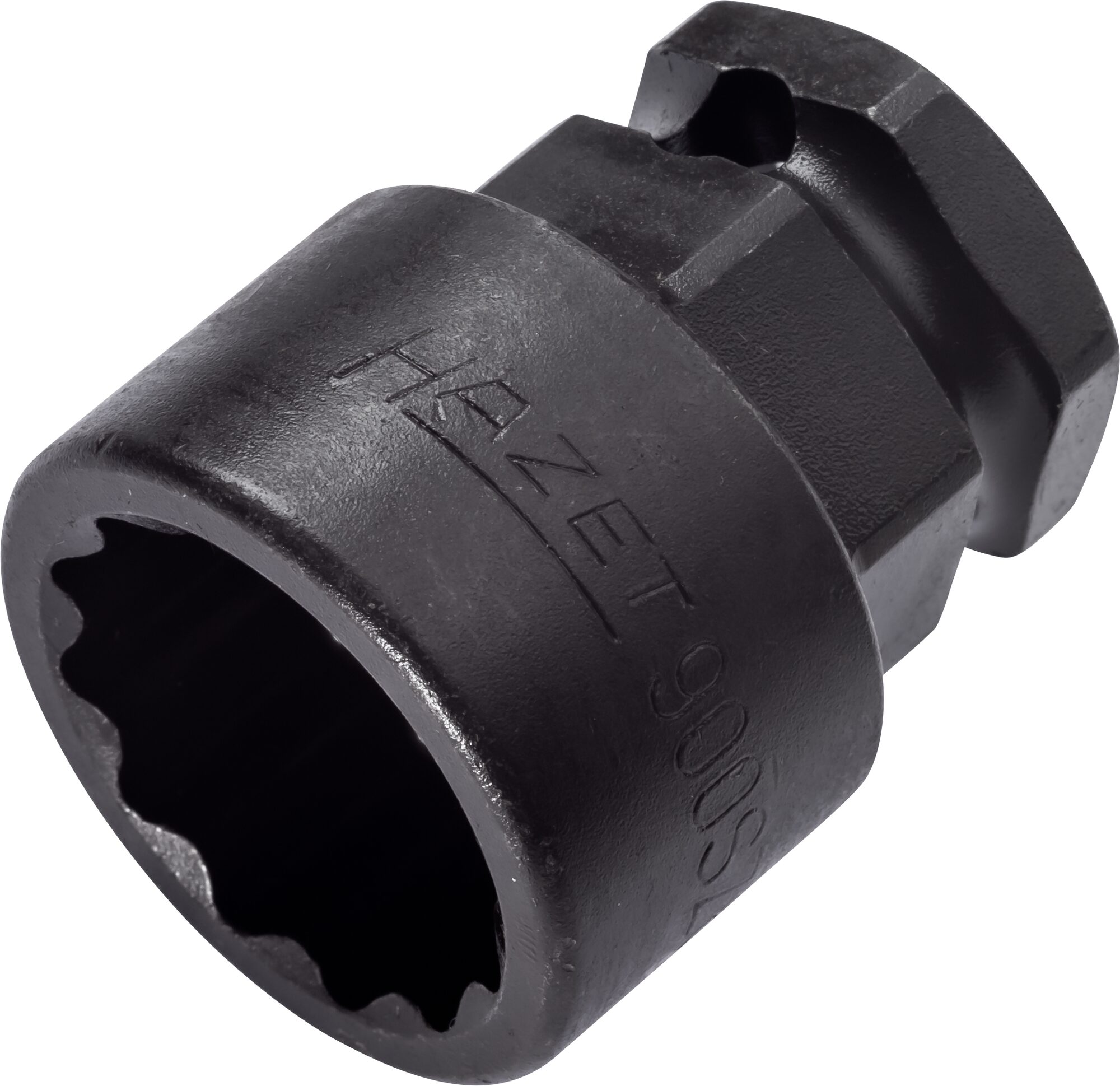HAZET Krachtdopsleutel 900SZ6-22 · 1/2 inch (12,5 mm) vierkant hol, 24 mm buitenzeskant · Buitentwaalfkant tractieprofiel · SW 22 mm