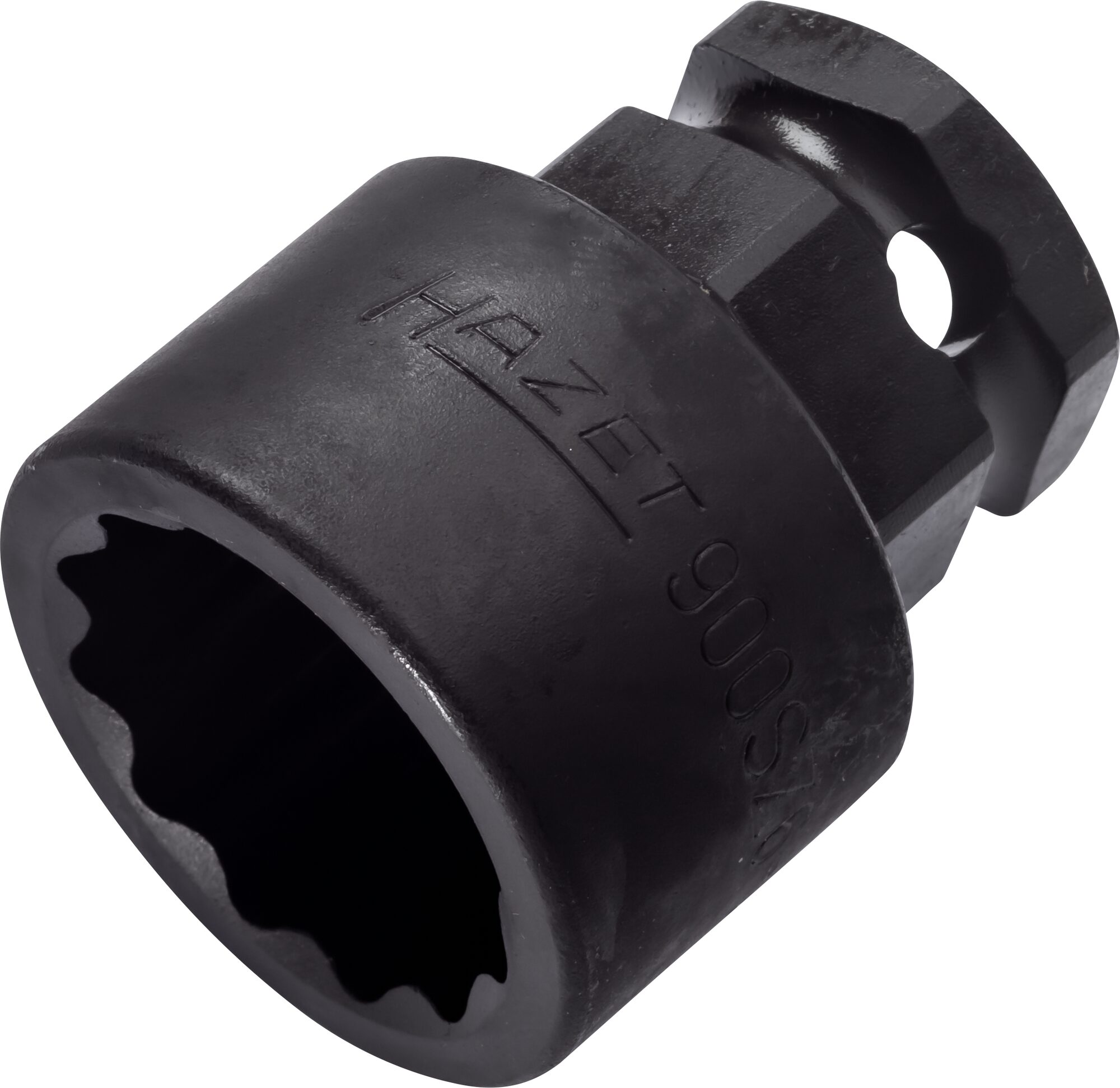 HAZET Krachtdopsleutel 900SZ6-24 · 1/2 inch (12,5 mm) vierkant hol, 24 mm buitenzeskant · Buitentwaalfkant tractieprofiel · SW 24 mm