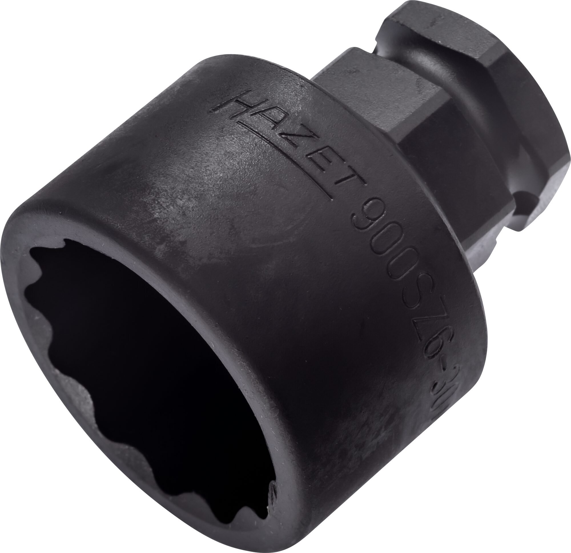 HAZET Krachtdopsleutel 900SZ6-30 · 1/2 inch (12,5 mm) vierkant hol, 24 mm buitenzeskant · Buitentwaalfkant tractieprofiel · SW 30 mm