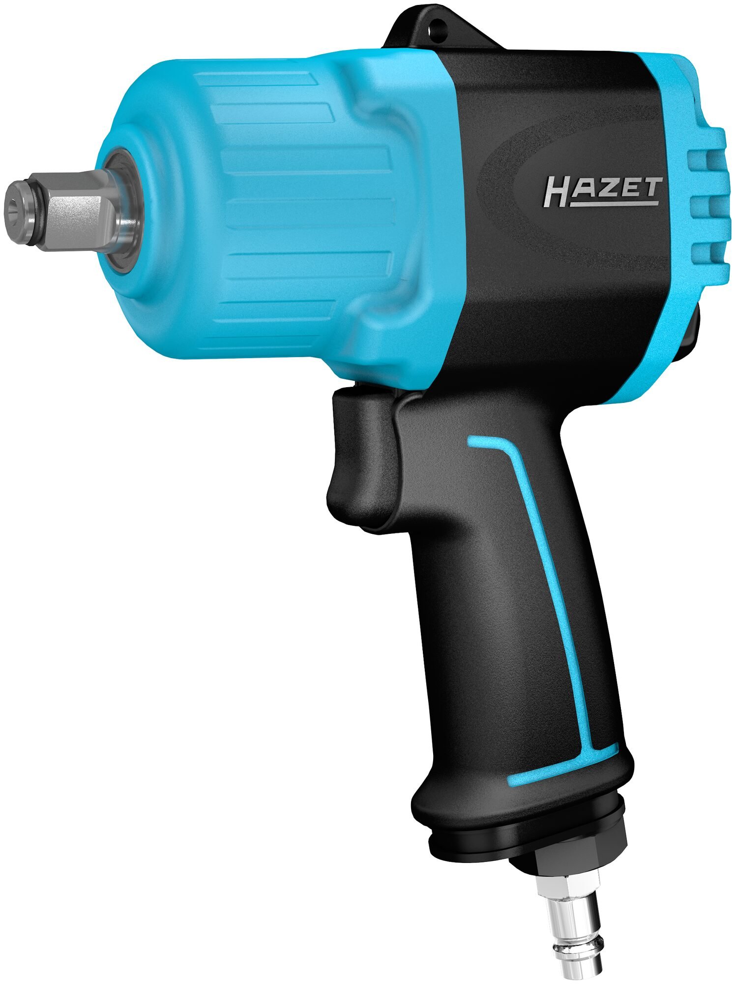 HAZET Twin Turbo slagmoersleutel 9012TT · Losdraaimoment maximaal [Nm]: 2200 Nm · 1/2 inch (12,5 mm) vierkant massief · Krachtig slagwerk met dubbele