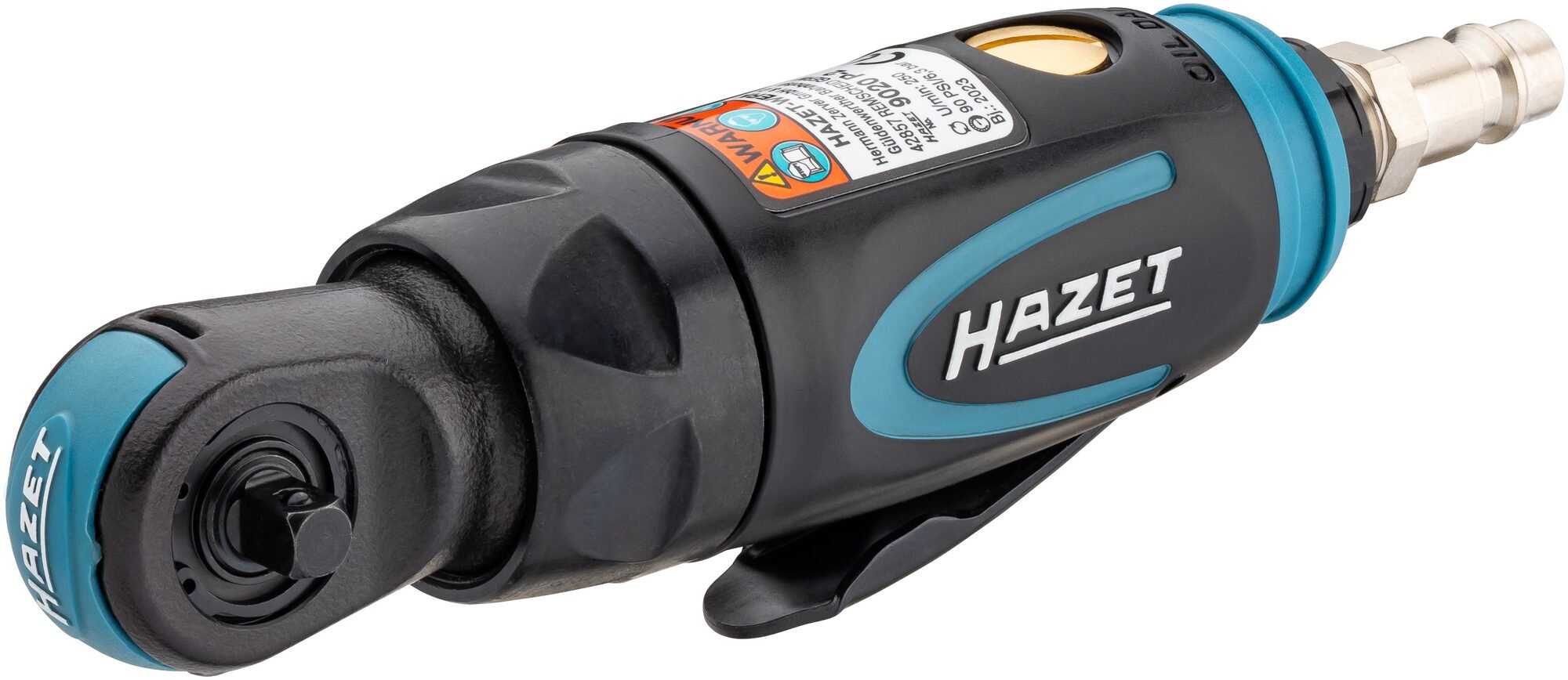 HAZET Miniratelschroevendraaier 9020P-2 · 1/4 inch (6,3 mm) vierkant massief · Lengte: 150 mm
