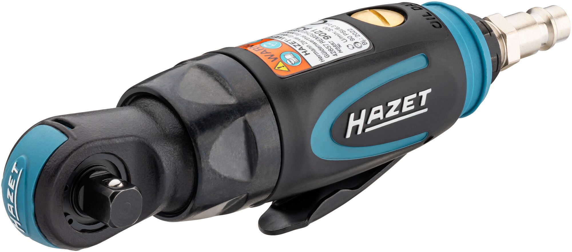 HAZET Miniratelschroevendraaier 9021P-2 · 3/8 inch (10 mm) vierkant massief · Lengte: 150 mm