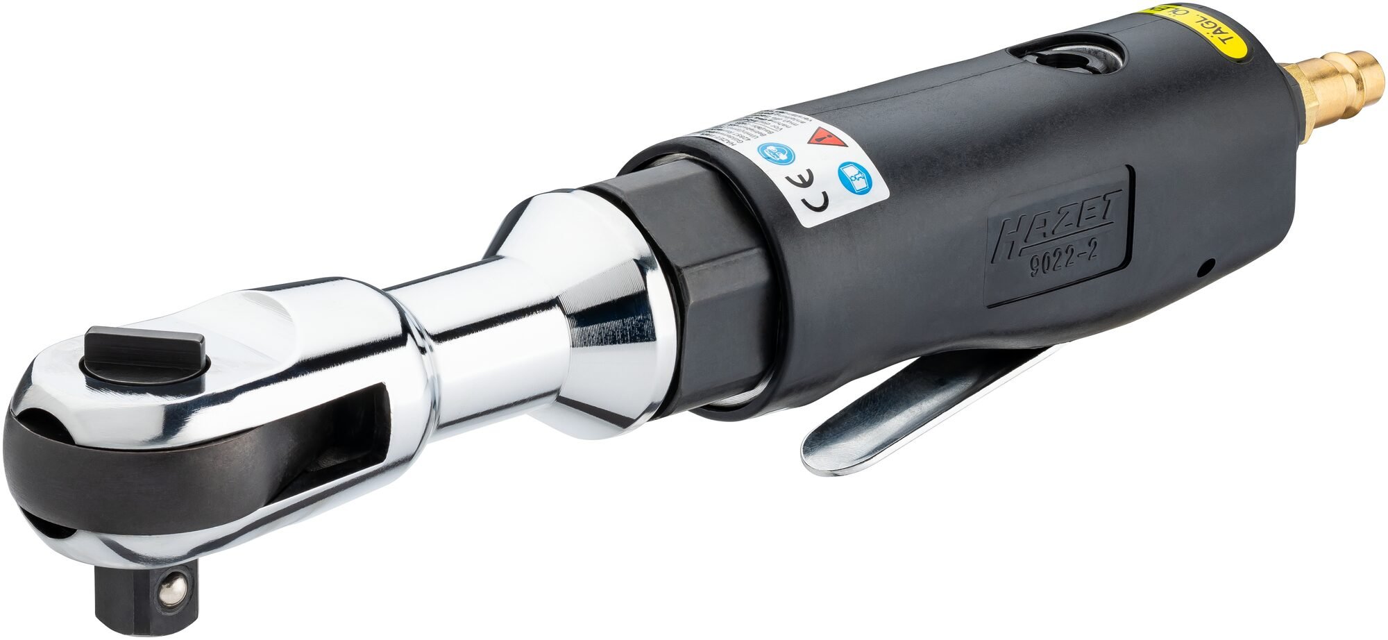 HAZET Ratelschroevendraaier 9022-2 · 1/2 inch (12,5 mm) vierkant massief · Lengte: 270 mm