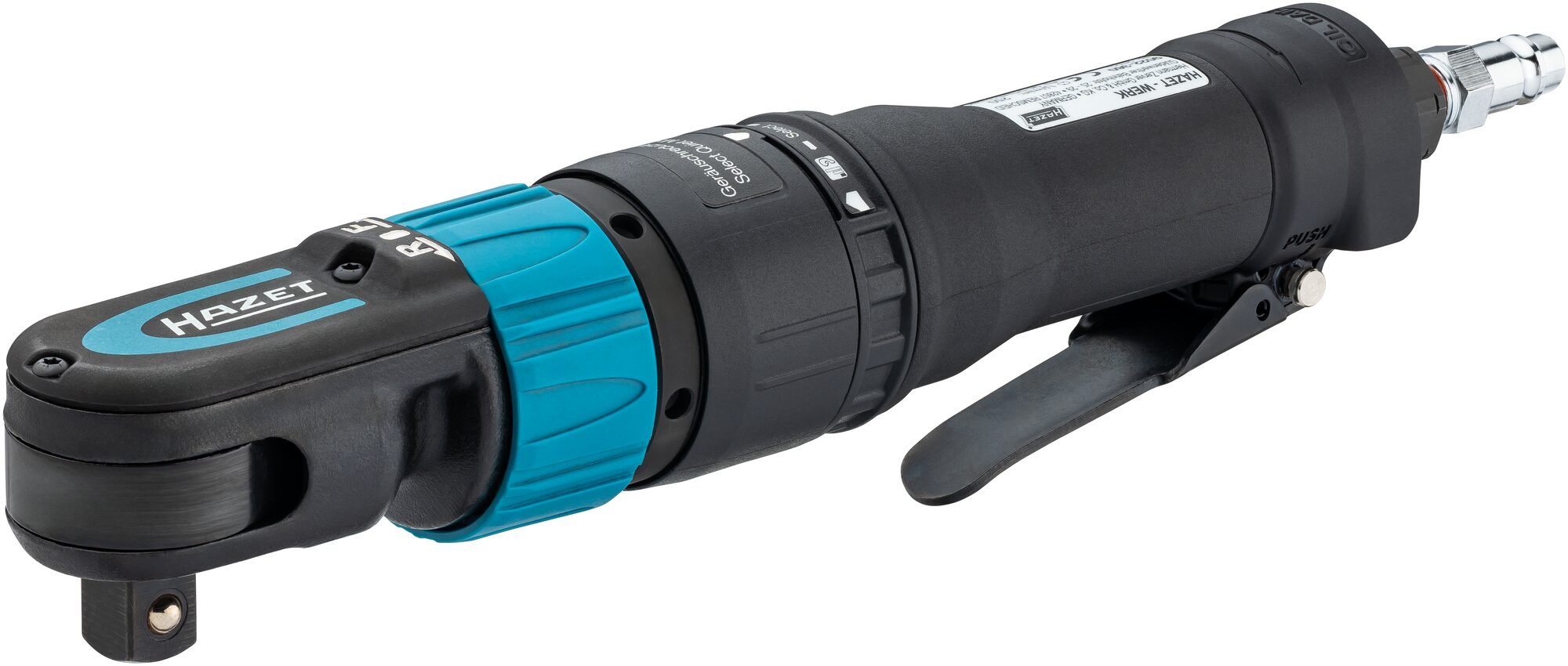 HAZET High performance ratelschroevendraaier 9022-360 · 1/2 inch (12,5 mm) vierkant massief · Lengte: 285 mm