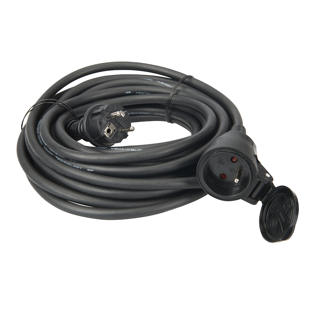 Powermaster Franse E-type verlengsnoer, 230 V | Eenvoudig, 10 m - 902724