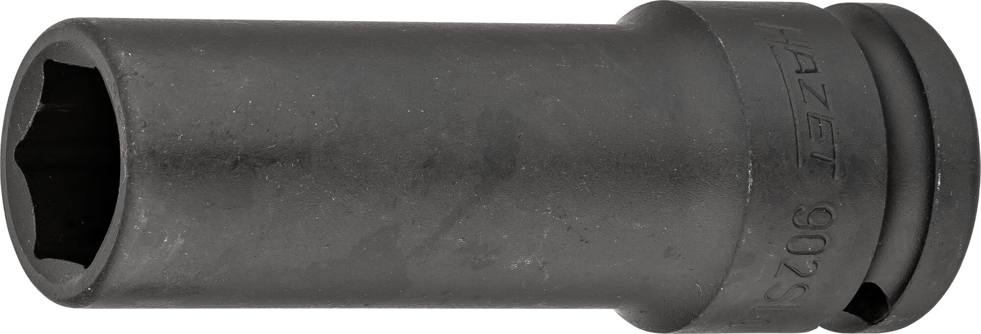 HAZET Krachtdopsleutel 902SLG-17 · 1/2 inch (12,5 mm) vierkant hol · Buiten-zeskant-tractieprofiel · SW 17 mm