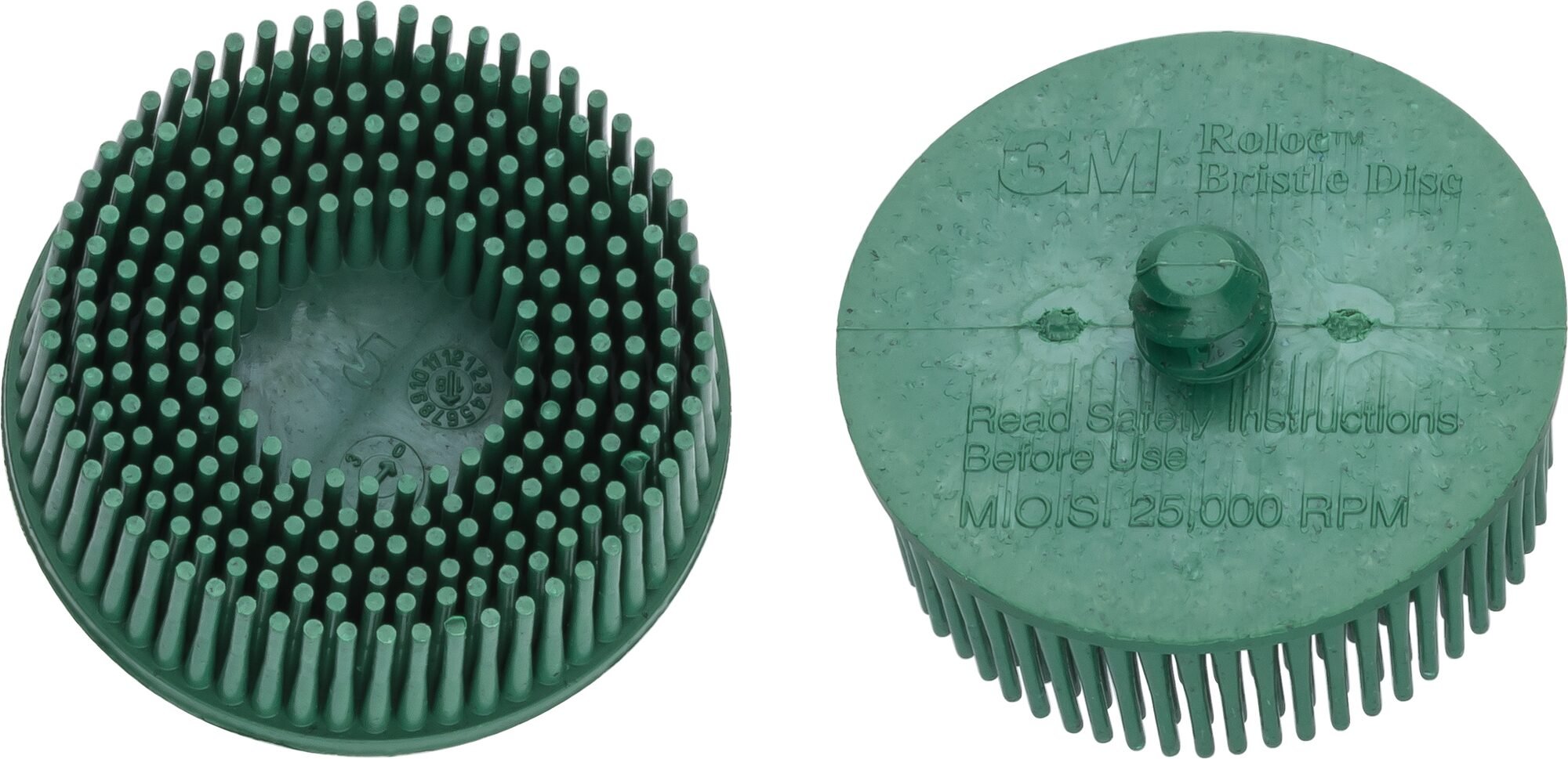 HAZET Reserveborstelslijpset · groen · 2-delig Roloc® snelwisselsysteem · ? 50 mm 9033-11-050/2
