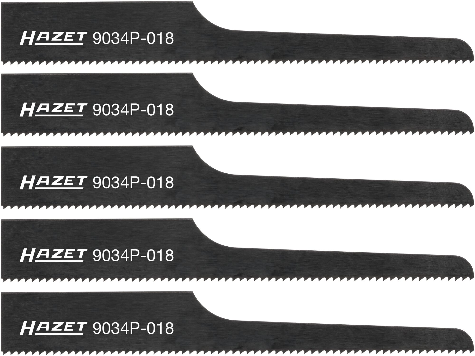 HAZET Decoupeerzaagbladen · 18 tanden · 5x 9034P-018/5 · Lengte: 93 mm