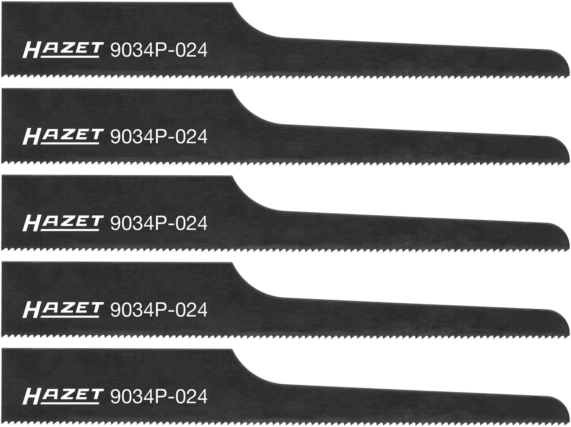 HAZET Decoupeerzaagbladen · 24 tanden · 5x 9034P-024/5 · Lengte: 93 mm
