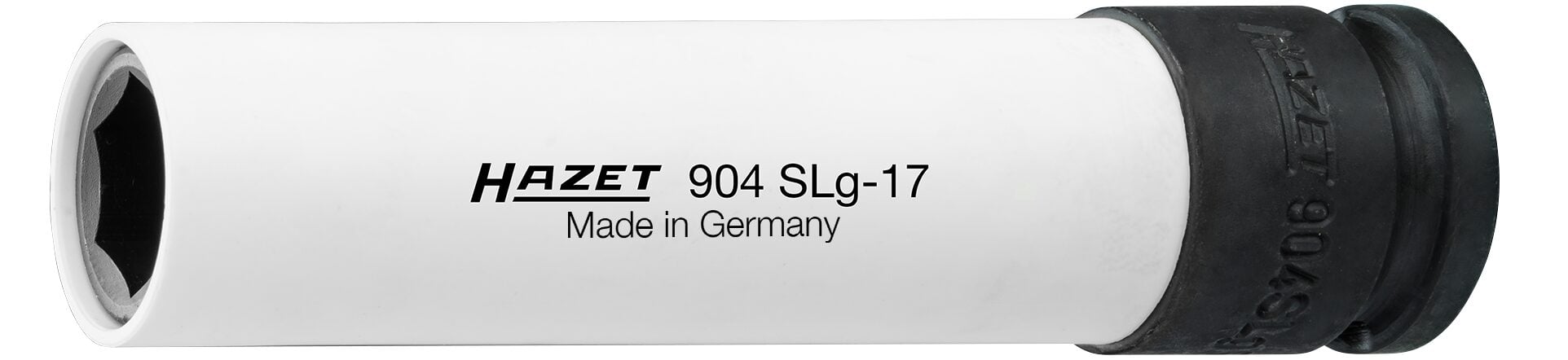 HAZET Krachtdopsleutel · extra lang 904SLG-17 · 1/2 inch (12,5 mm) vierkant hol · Buiten-zeskant-tractieprofiel · SW 17 mm