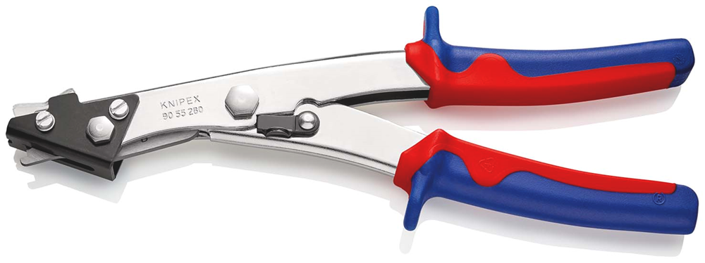 Knipex Knabbelschaar voor plaat | Meer-componentengrepen | Vernikkeld | Lengte 280 mm - 90 55 280 EAN