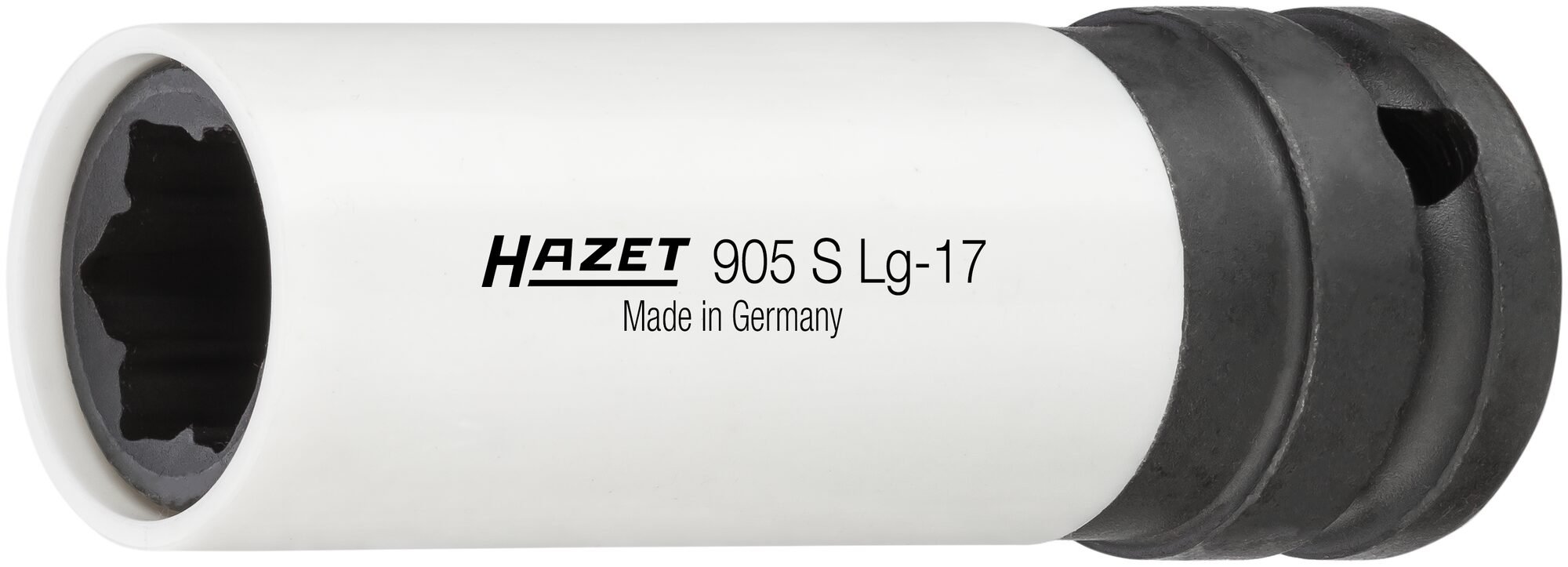 HAZET Krachtdopsleutel · hybride speciaal profiel 905SLG-17 · 1/2 inch (12,5 mm) vierkant hol · Wielbouten hybride speciaal profiel · SW 17 mm