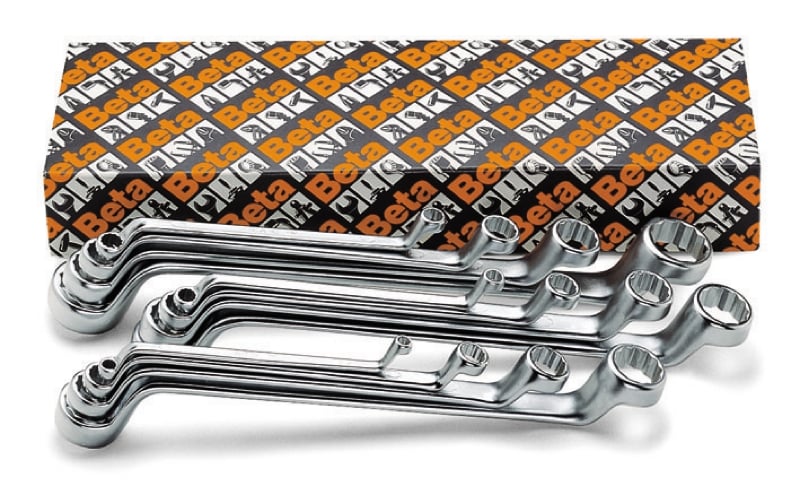 Beta 12-delige set ringsleutels, diep gebogen(art. 90) 90/S12 - 000900166