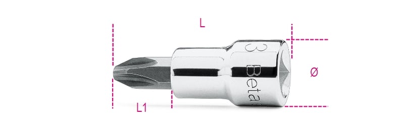 Beta Schroevendraaierdoppen voor Phillips® kruiskopschroeven 910PH 3 - 009100473