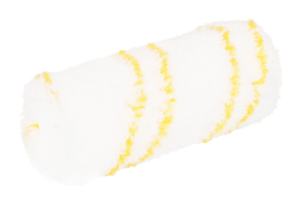 Friess 9113 Spantenrol | Perlon | Geel / Wit | 12cm - 1.50.9113.12