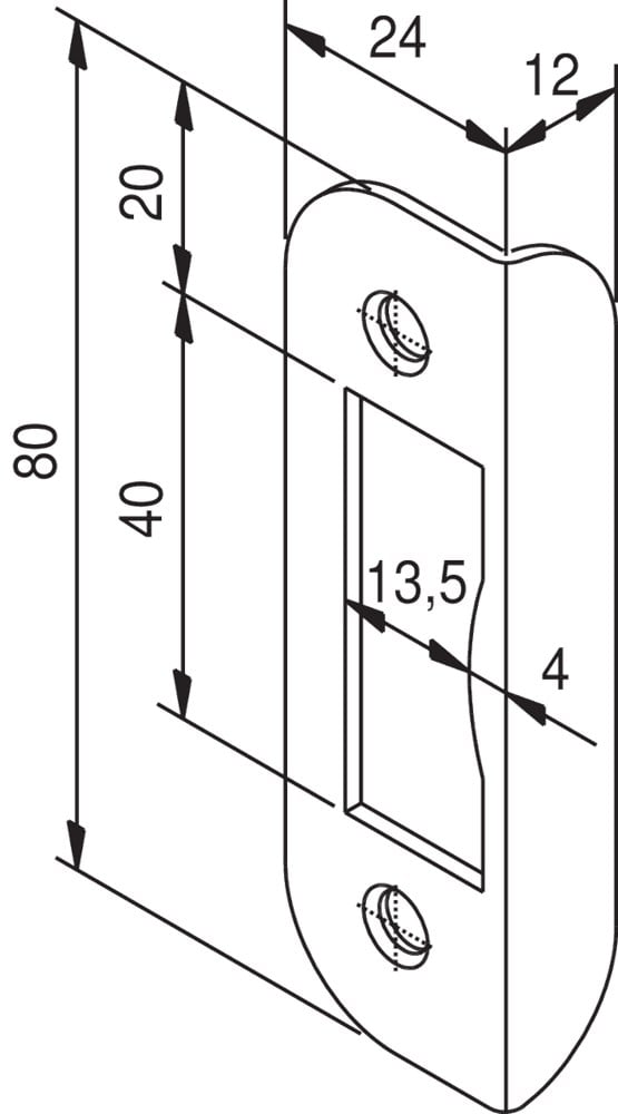 Nemef Hoeksluitpl Hp1255-12 Loop Verz