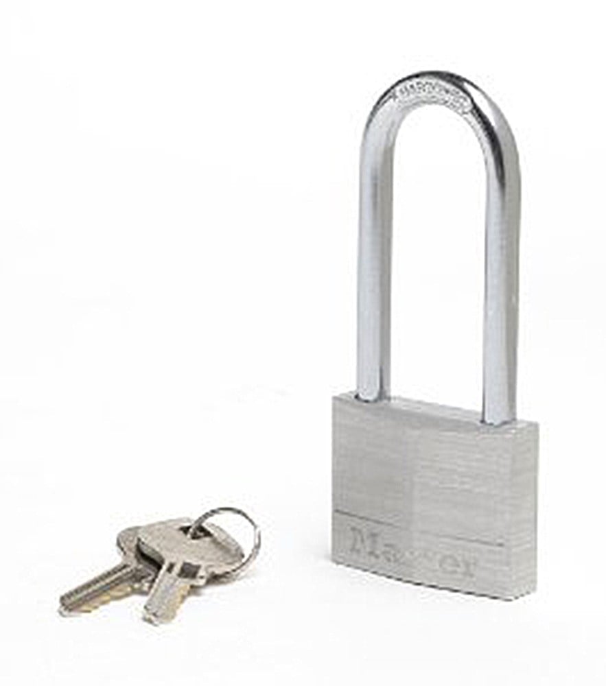 Masterlock 50mm - 64mm hardened steel shackle, 7mm diam. - double locking - 5-pin - 9150EURDLJ