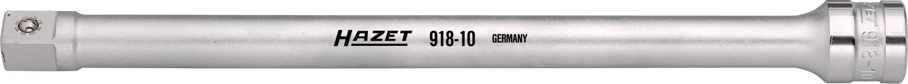 HAZET Verlengstuk 918-10 · 1/2 inch (12,5 mm) vierkant hol · 1/2 inch (12,5 mm) vierkant massief · Lengte: 248 mm