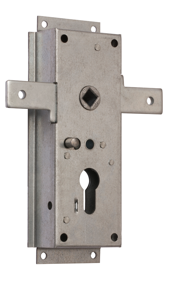 Nemef 1846 2 Garageslot | PC60mm | slotkast staal verzinkt 59x159mm | stangen horizontaal | niet verend | 5.8mm aansluiting | dag- en nachtfunctie |
