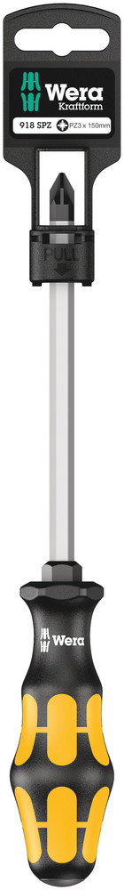 Wera 918 SPZ SB Pozidriv-Schroevendraaier , PZ 3 x 150 mm - 1 stuk(s) - 05100082001 afbeelding