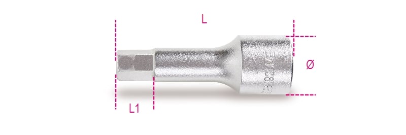 Beta Schroevendraaier-doppen voor binnenzeskant schroeven 920ME 10 - 009200510