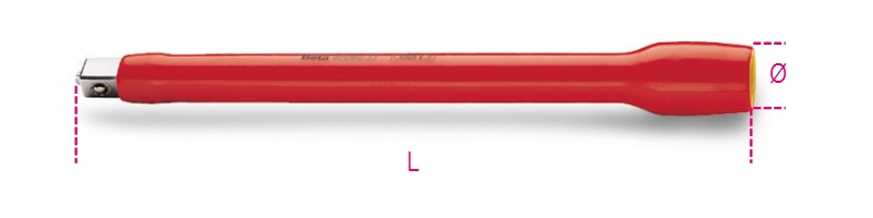 Beta 1/2” verlengstuk 920MQ/22 - 009200805