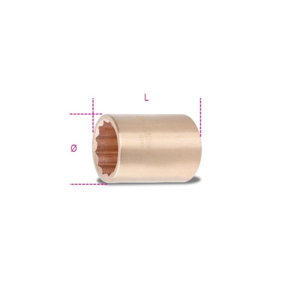 Beta 926BA 22 Vonkvrije 1/2" twaalfkant dopsleutels - 009260822 009260822