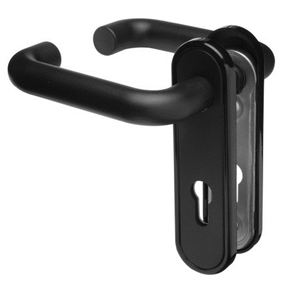 Nemef 2924 02 Garnituur met gedeelde stift | zwart | 72 mm 9292402000