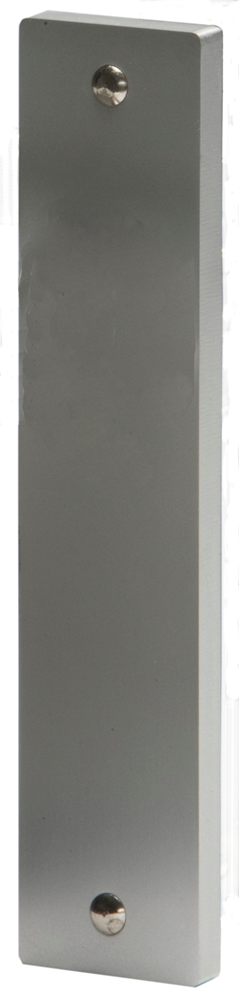 Nemef 3251 L Beslag kortschild rechthoekig | Geheel blind | los schild | F1 aluminium - 9325112000