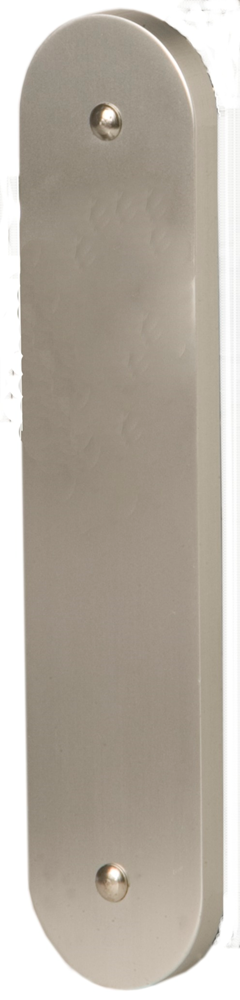 Nemef 3253 L Beslag kortschild afgerond | Geheel blind | los schild | F1 aluminium 9325312000