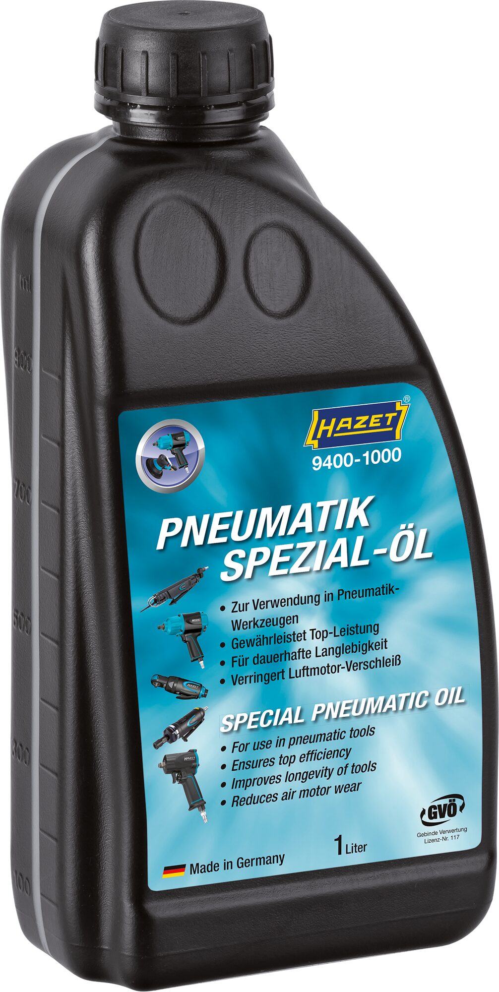 HAZET Speciale olie voor persluchtgereedschap 9400-1000 · 1 l