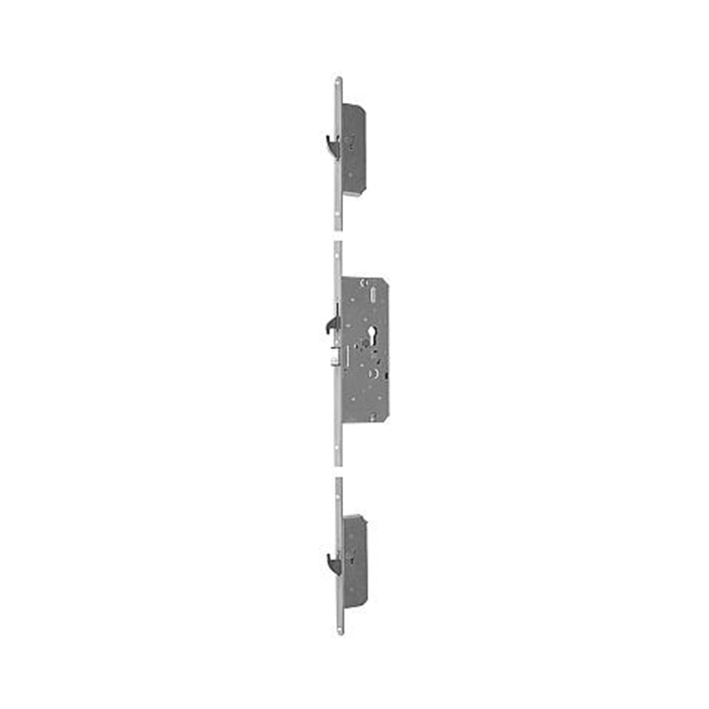 Nemef 4915 Veiligheidsmeerpuntssluiting | cilinderbediend levensloopconcept | SKG*** | DM65mm | PC72mm cilinder boven kruk | voorplaat staal verzinkt