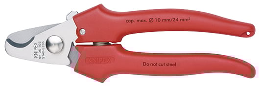 Knipex Kabelschaar met kunststof bekleed 165 mm | 95 05 165 - 9505165