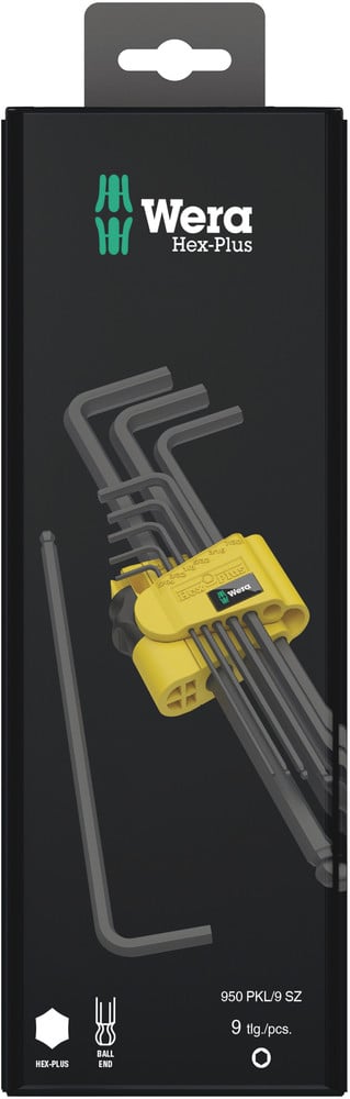 Wera 950 PKL/9 SZ N SB Stifsleutelset, inch, BlackLaser, 9 -delig - 1 stuk(s) - 05133180001