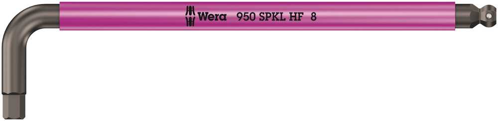 Wera 950 SPKL HF Stiftsleutel Multicolour, Metrisch, met vasthoudfunctie, 8,0 mm - 1 stuk(s) - 05022204001
