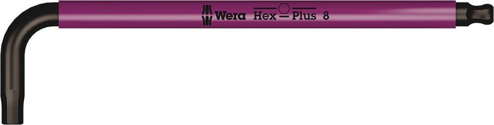 Wera 950 SPKL Stiftsleutel Multicolour, Metrisch, BlackLaser, Hex-Plus, 5.0 mm - 1 stuk(s) - 05022610001